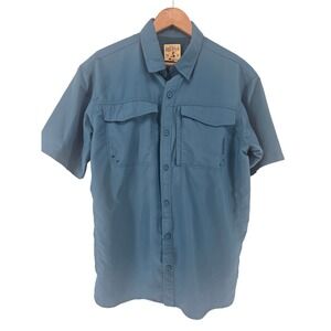 RedHead Bass Pro Shop Men's Shirt Large Teal Vented‎ Fishing Hiking Outdoor
